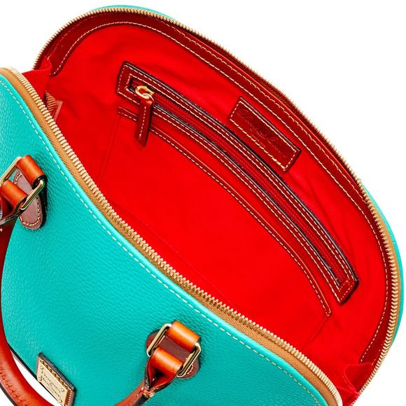 Dooney & Bourke Pebble Grain Zip Zip Satchel - Spearmint - Picture 3 of 4